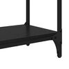 vidaXL Console Table Black Oak 88.5 x 30 x 75 cm Engineered Wood