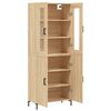 vidaXL Highboard Sonoma Oak 69.5x34x180 cm Engineered Wood