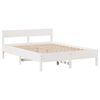 vidaXL Bed Frame without Mattress White 160x200 cm Solid Wood Pine
