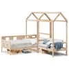 vidaXL Day Bed and Bench Set with Roof without Mattress 90x190 cm Single