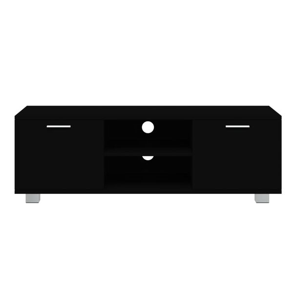 vidaXL TV Cabinet Black 120x40.5x35 cm Engineered Wood