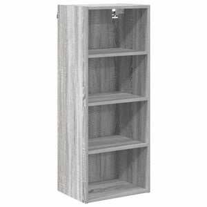vidaXL Hanging Cabinet Grey Sonoma 40 x 29.5 x 100 cm Engineered Wood