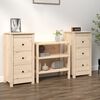 vidaXL Sideboards 2 pcs 40x35x80 cm Solid Wood Pine
