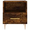 vidaXL Bedside Cabinet Smoked Oak 40x35x47.5 cm Engineered Wood