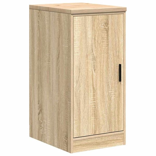 vidaXL Garage Storage Cabinet Sonoma Oak 40x51x85 cm Solid Wood Pine