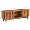 vidaXL TV Cabinet Solid Acacia Wood 118x30x40 cm