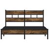 vidaXL Bed Frame without Mattress with Headboard Sonoma Oak 160x200 cm