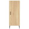 vidaXL Highboard Sonoma Oak 34.5x34x180 cm Engineered Wood