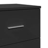 vidaXL Bedside Cabinets 2 pcs with 2 Drawers Black 40x36x50 cm