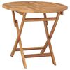 vidaXL Folding Garden Table 85x76 cm Solid Teak Wood