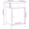 vidaXL Bedside Cabinets 2 pcs Sonoma Oak 40x42x60 cm Engineered Wood