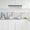 vidaXL Kitchen Backsplash 2 pcs Light Grey 90 x 40 cm Tempered Glass