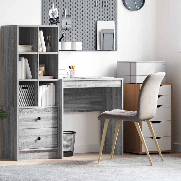 vidaXL Desk Grey sonoma 70 x 40 x 76 cm Engineered wood
