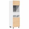vidaXL Refrigerator Cabinet Lyon Concrete Grey 60x57x207 cm Engineered Wood