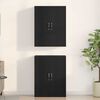 vidaXL Wall-Mounted Cabinet 2 pcs Black Oak 69.5 x 34 x 90 cm