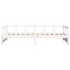 vidaXL Daybed without Mattress White 80x200 cm Solid Wood Pine