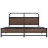 vidaXL Bed Frame without Mattress 150x200 cm Brown Oak Engineered Wood