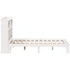 vidaXL Bookcase Bed without Mattress White 140x200cm Solid Wood Pine