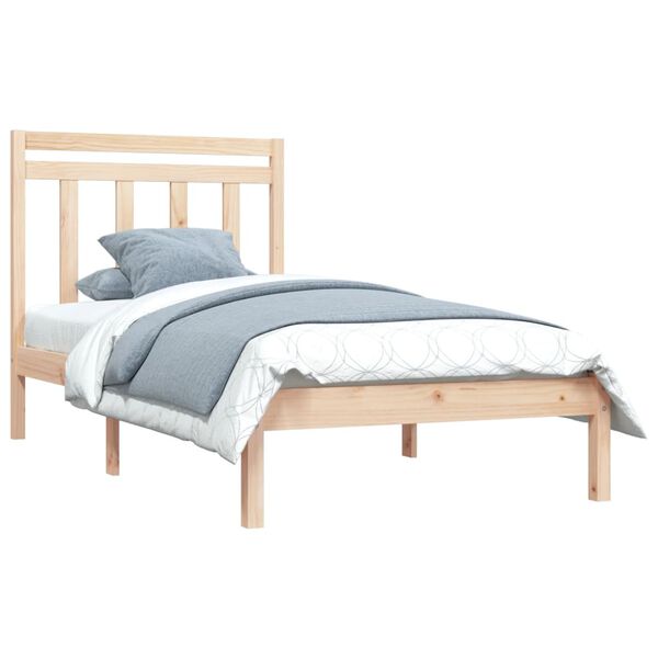 vidaXL Bed Frame without Mattress 90x200 cm Solid Wood