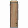 vidaXL Wall Shelf with Shelf Wall-mounted Artisan Oak 65 x 20 x 60 cm