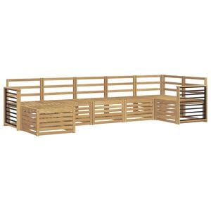 vidaXL Outdoor Sofa Set 7 pcs White