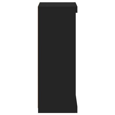 vidaXL Sideboard with LED Lights Black 41x37x100 cm