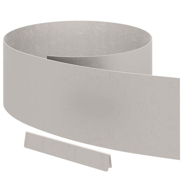 vidaXL Lawn Edging 4 pcs Rusty 450 x 0.05 x 25 cm Weathering Steel