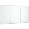 vidaXL Magnetic Whiteboard Foldable 150x100x1,7 cm Aluminium