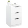 vidaXL Bedside Cabinet White 40x36x65 cm
