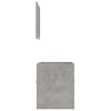 vidaXL 2 Piece Bathroom Furniture Set Concrete Grey Engineered Wood