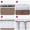 vidaXL Velvet Curtains 2 pcs Cappuccino 245 x 140 cm Velvet