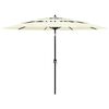 vidaXL 3-Tier Garden Parasol with Aluminium Pole Sand 3 m