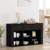 vidaXL Sideboard Black Oak 100 x 30 x 59.5 cm Engineered Wood