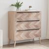 Finori Drawer Cabinet Lusk 03A Sonoma Oak 80x38.5x87 cm