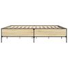 vidaXL Bed Frame without Mattress Sonoma Oak 200x200 cm