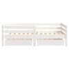 vidaXL Kids Bed Frame with Drawers White 70x140 cm Solid Wood Pine