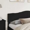 vidaXL Headboard Black Oak 200 cm Engineered wood
