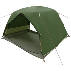 vidaXL Backpacking Tent Green 2-Person 185T Polyester with PU Coating