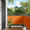 vidaXL Balcony Screen Orange 75 x 200 cm PU coated oxford alu