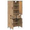 vidaXL Highboard with Drawer 2 pcs Artisan Oak Engineered Wood