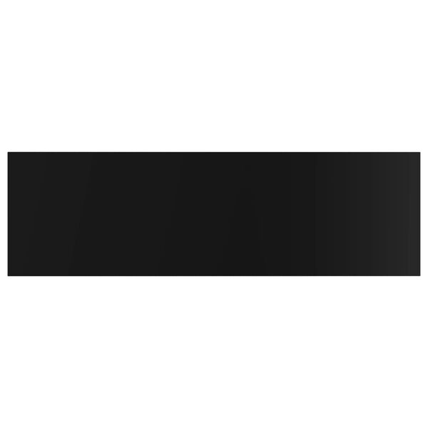 vidaXL Bookshelf Boards 8 pcs High Gloss Black 100x30x1.5 cm Engineered Wood