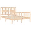 vidaXL Bed Frame without Mattress Small Double Solid Wood Pine