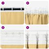 vidaXL Blackout Curtains with Rings 2 pcs Beige 175 x 140 cm Polyester