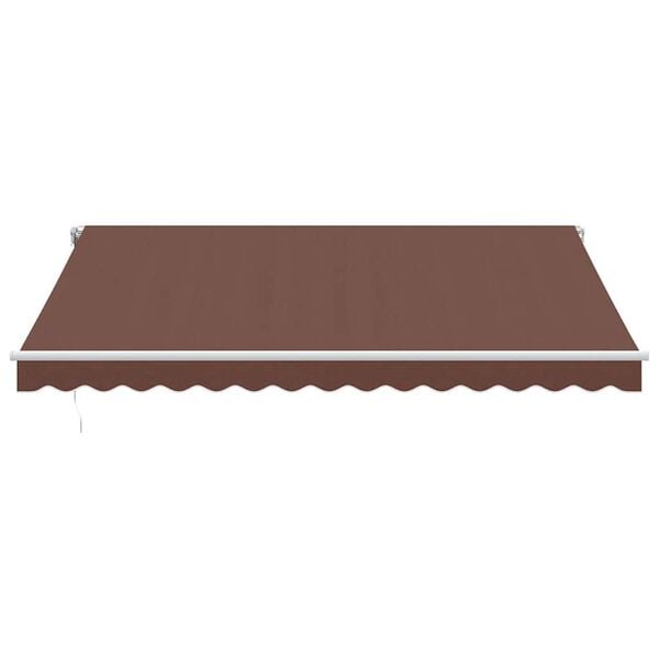 vidaXL Automatic Retractable Awning Brown 400x300 cm