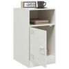 vidaXL Bedside Cabinets 2 pcs White 34.5x39x62 cm Steel