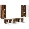 vidaXL TV Cabinet Set Wall-mounted 4 pcs Old Wood Engineered Wood
