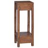 vidaXL Plant Stand with Drawer Brown 30 x 30 x 80 cm Mahogany Wood