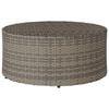vidaXL Outdoor Coffee Tables Grey &Oslash; 68 x 30 cm Rattan