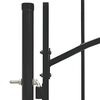 vidaXL Garden Gate Woerden Steel 1x1.25 m Black