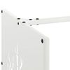 vidaXL Firewood Rack White 40x40x40 cm Cold-rolled steel
